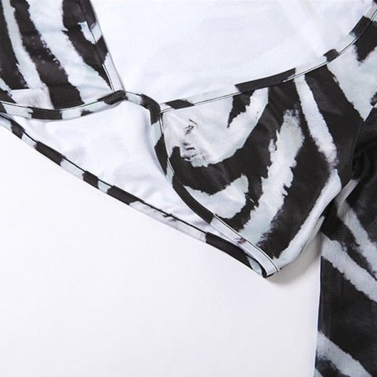 DOROTHY ZEBRA BLOUSE and MAXI SKIRT SET