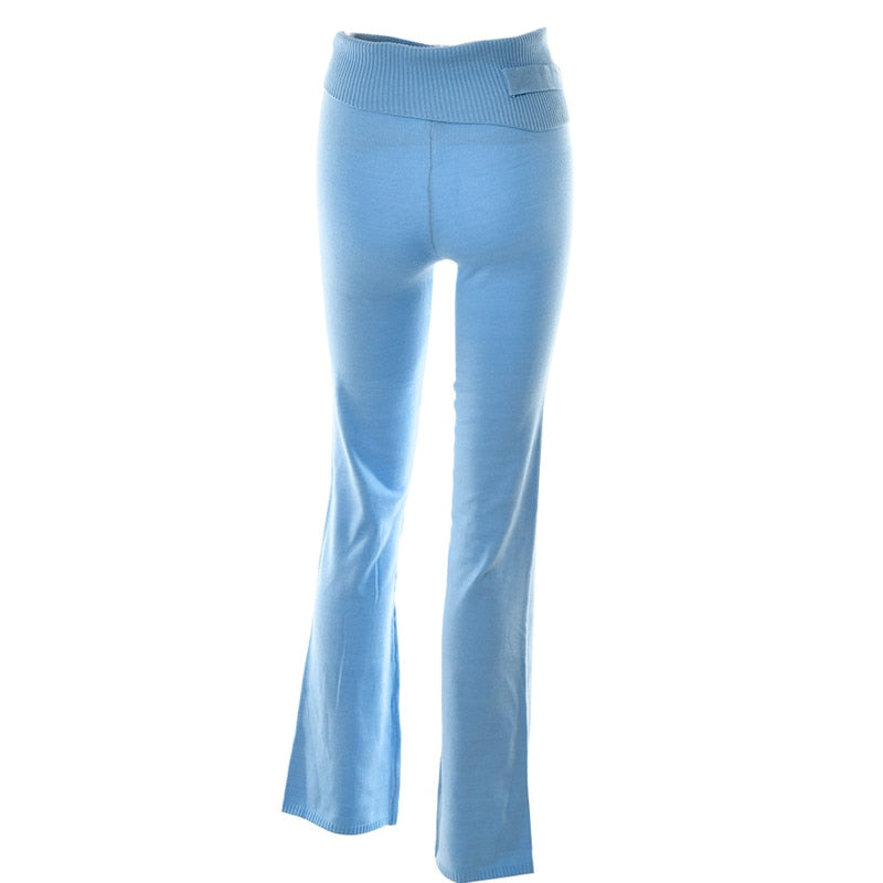 HELEN KNITED FLARE PANTS and HOODIE 2 PIECE SET