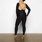MALIYAH HOLLOW OUT BACKLESS JUMPSUIT