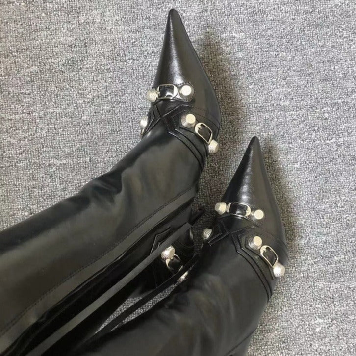 KENNA POINTED TOE HIGH BOOTS