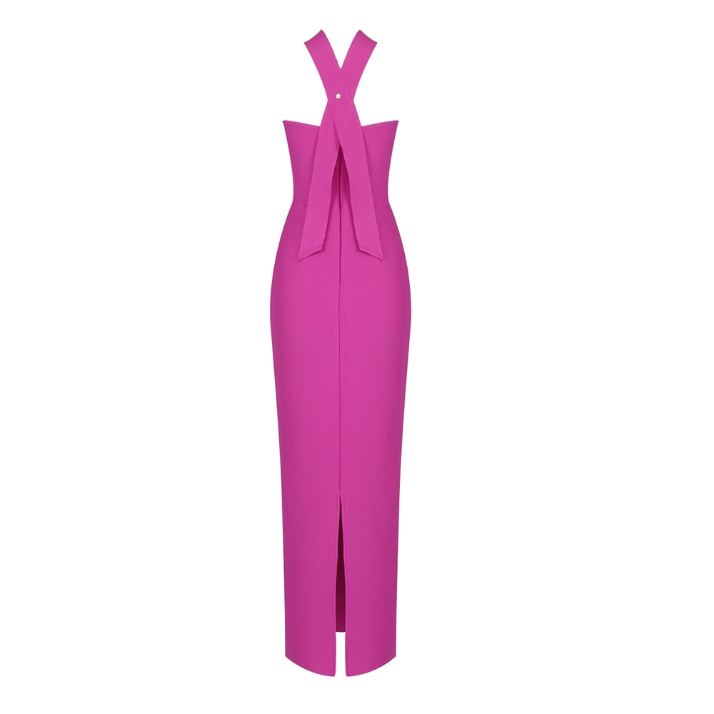 MILLIE BACKLESS BOW TIE DRESS