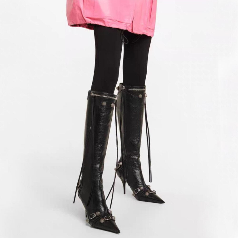 KENNA POINTED TOE HIGH BOOTS