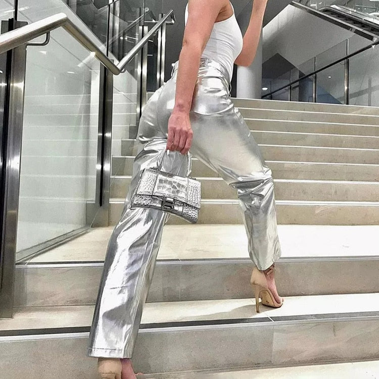 JOANNA SILVER PANTS