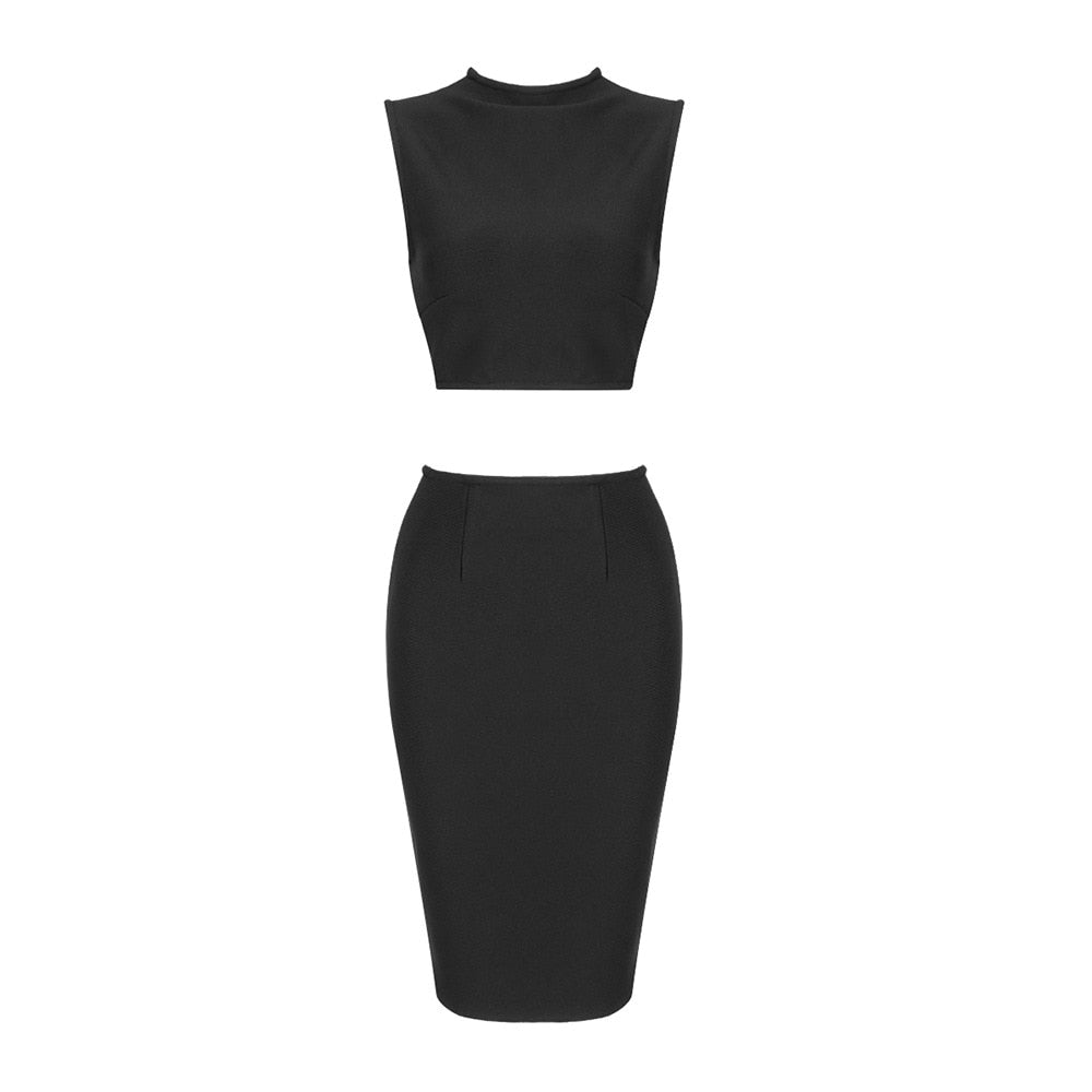 DELANEY BACKLESS TOP and SKIRT SET