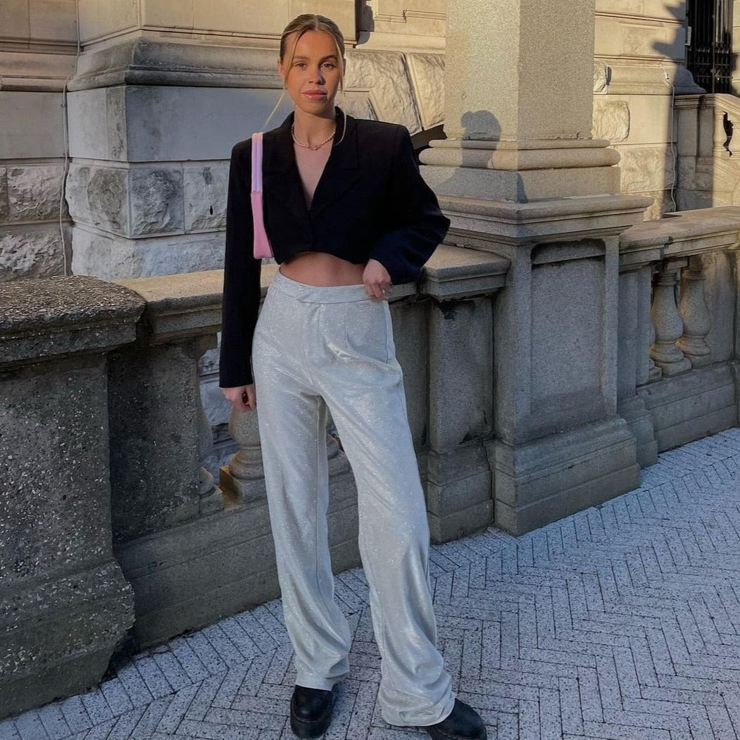 LYDIA TOP PANTS and BLAZER GLITTER SUIT