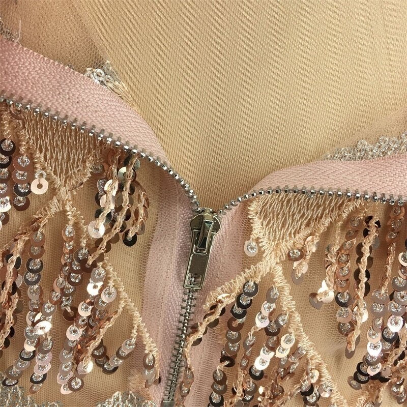 VIVIENNE TASSEL MINI DRESS