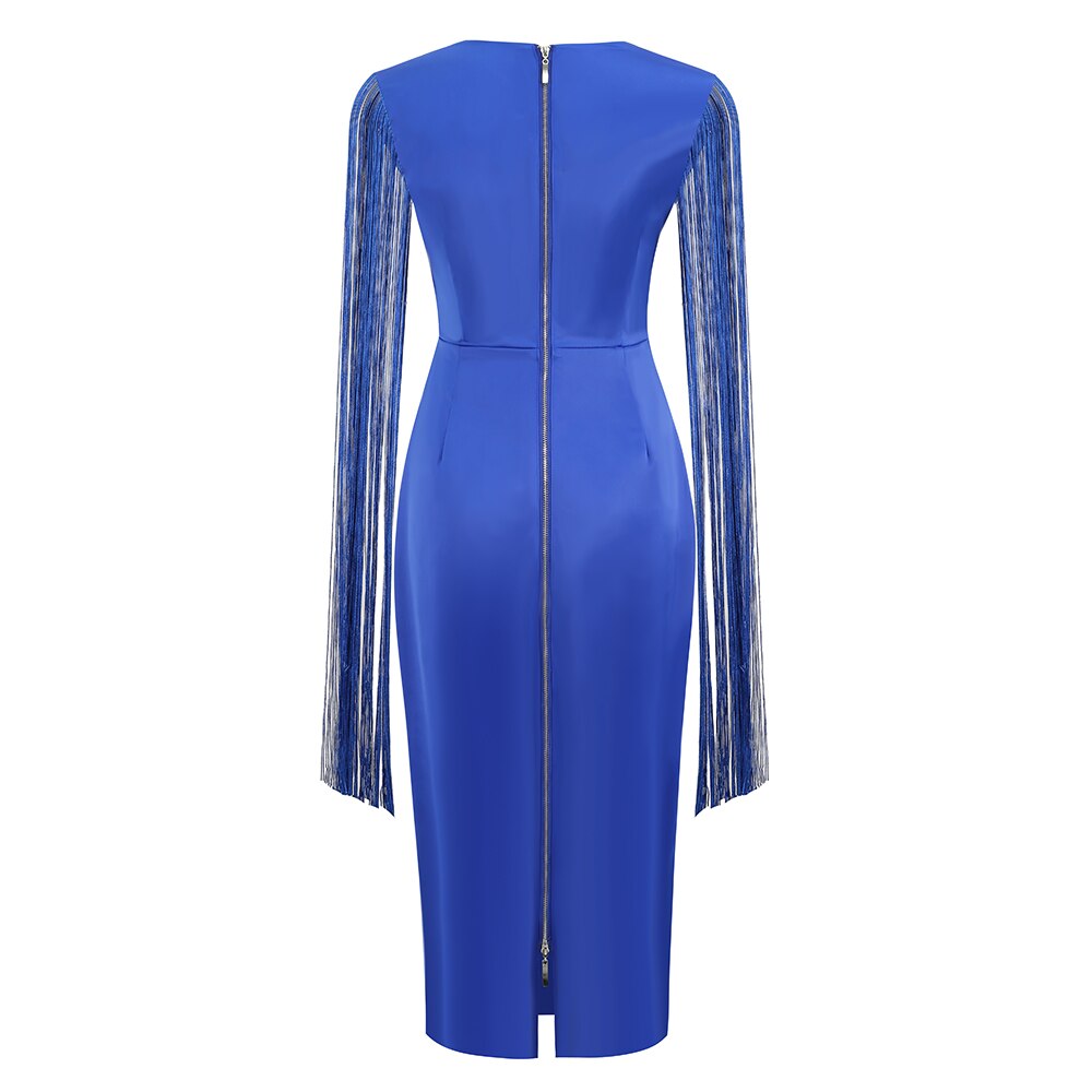 AUSTYM MIDI TASSEL DRESS