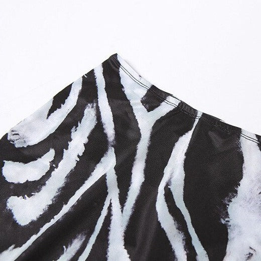 DOROTHY ZEBRA BLOUSE and MAXI SKIRT SET
