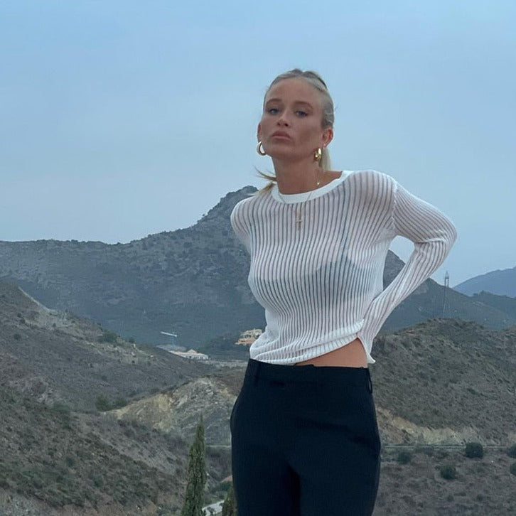 JOCELYN MESH SWEATER