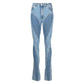 DAMINA HIGH WAIST PANELED JEANS