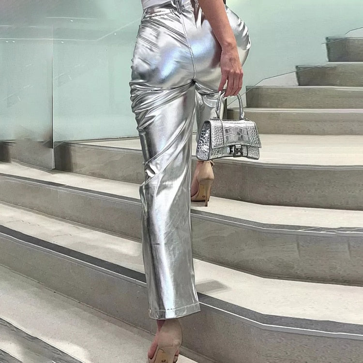 JOANNA SILVER PANTS
