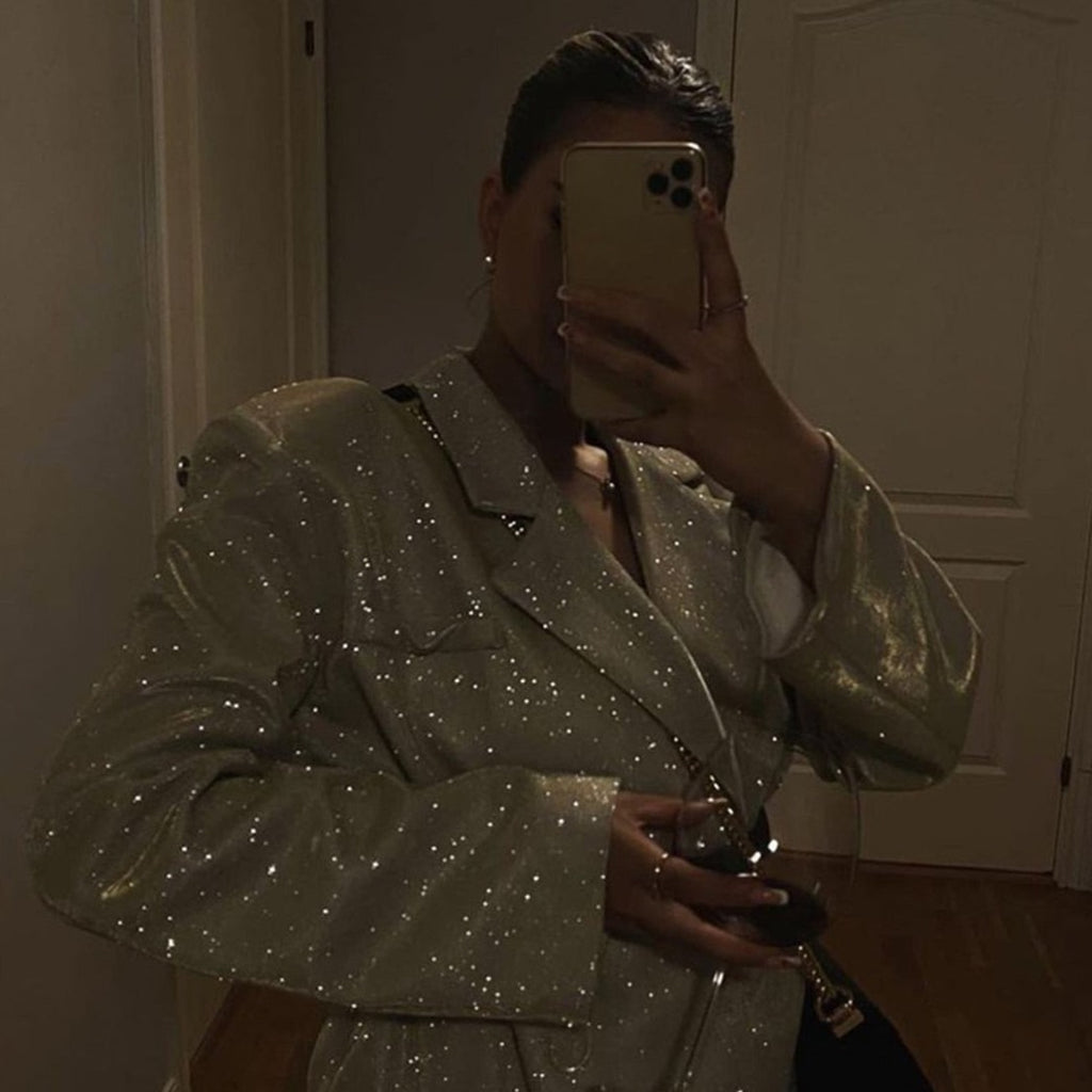 LYDIA TOP PANTS and BLAZER GLITTER SUIT