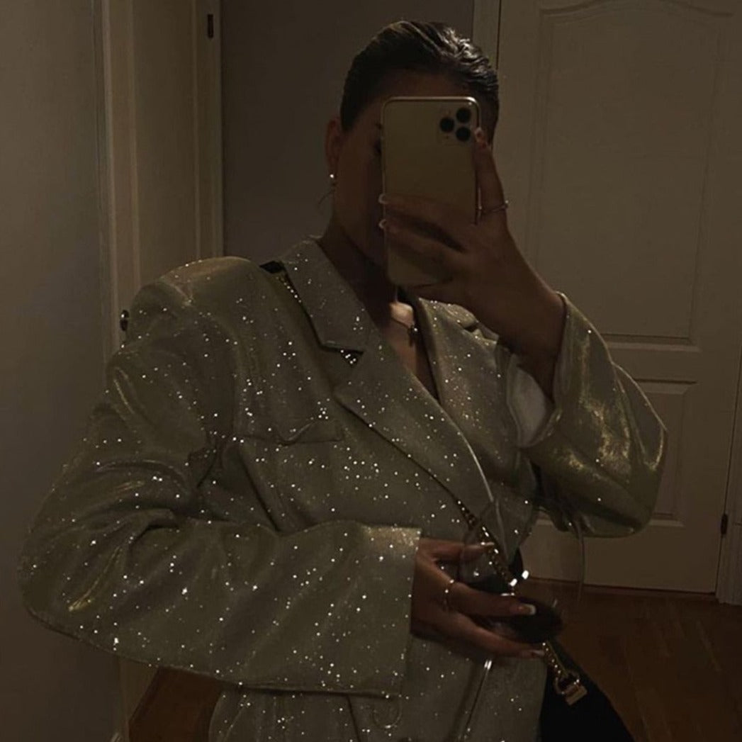 LYDIA TOP PANTS and BLAZER GLITTER SUIT