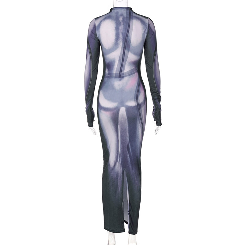 KYLIE MAXI PRINTED DRESS