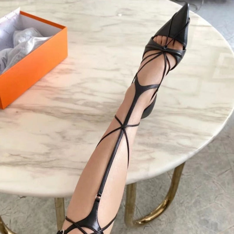 JAZLYN HIGH HEEL GLADIATOR SANDALS