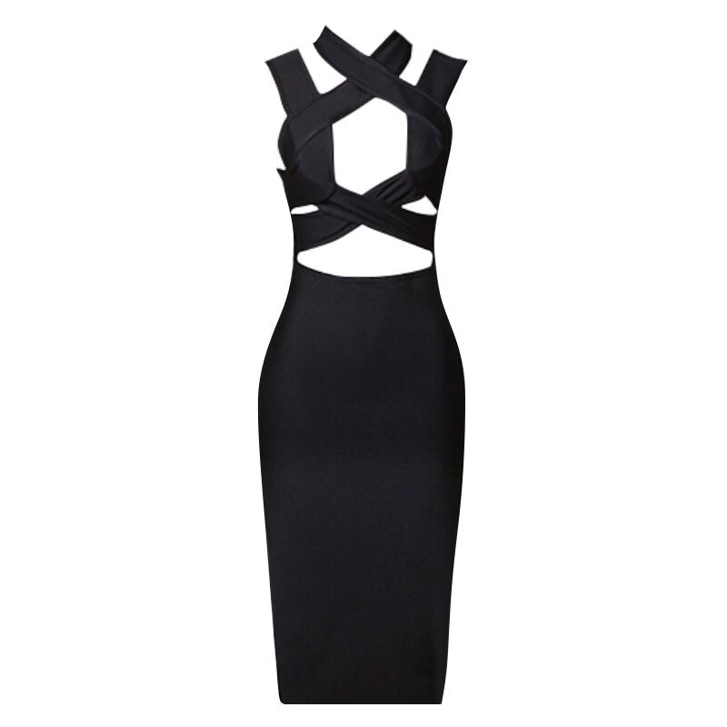 HAELEY CUT OUT MIDI DRESS