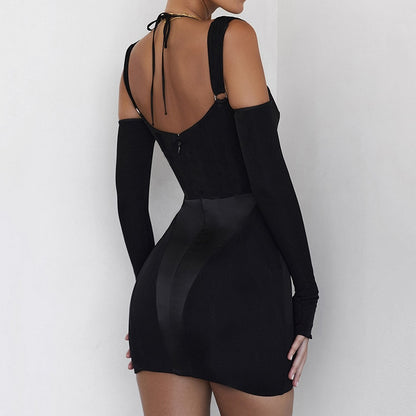 GWENDOYN HALTER CUT OUT MINI DRESS