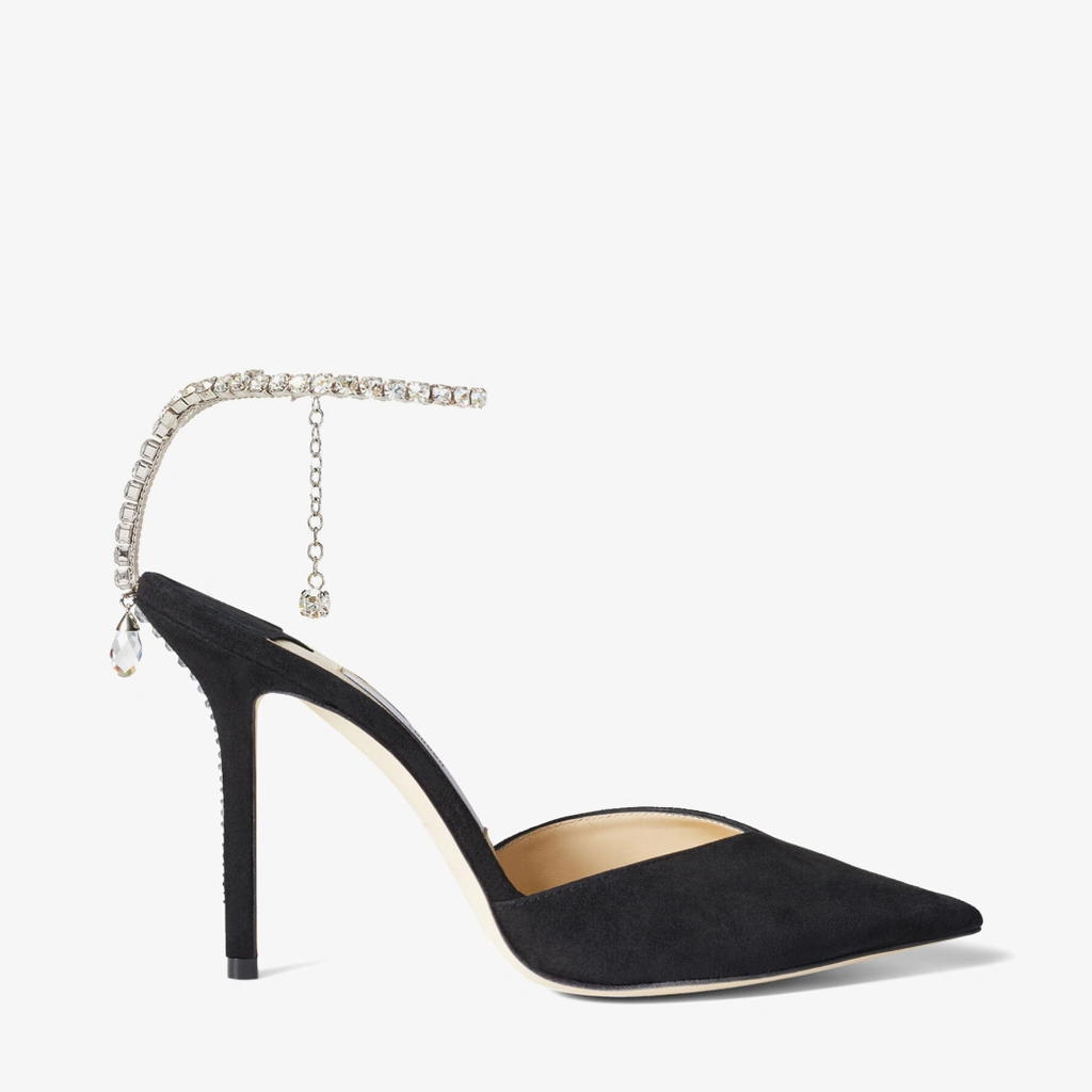 VERONICA PONTED TOE SANDALS EMBELLISHED with CRYSTALS