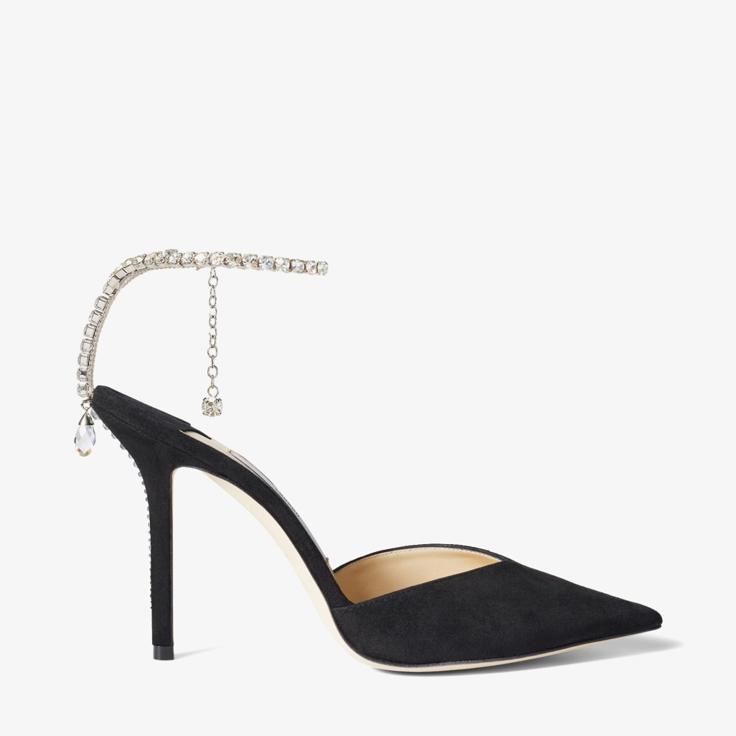 VERONICA PONTED TOE SANDALS EMBELLISHED with CRYSTALS