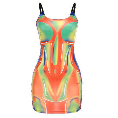 SARAI PRINTED MINI DRESS