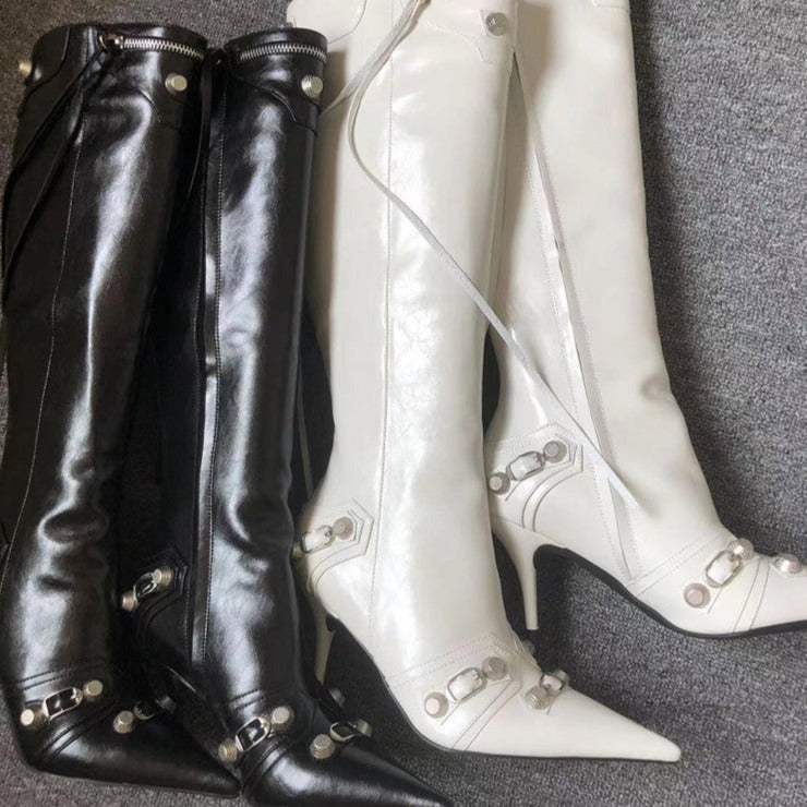 KENNA POINTED TOE HIGH BOOTS