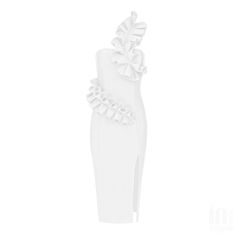 WYNTER SIDE SLIT MIDI DRESS