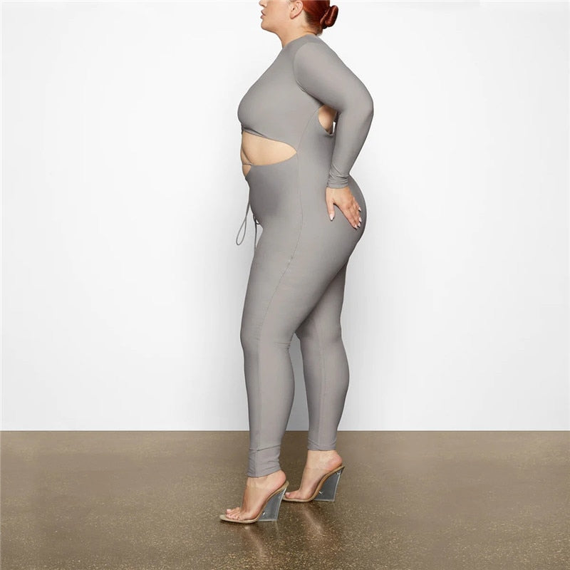 MALIYAH HOLLOW OUT BACKLESS JUMPSUIT