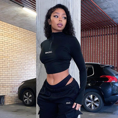 MATILDA LONG SLEEVE CROP TOP