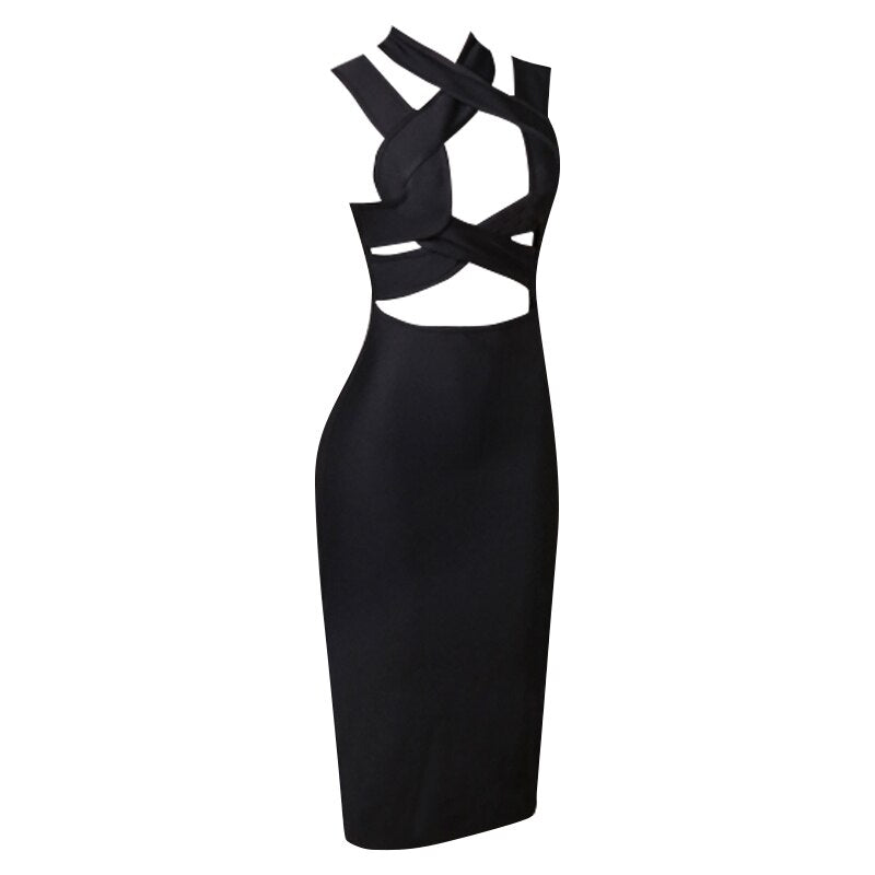 HAELEY CUT OUT MIDI DRESS