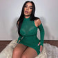ARIELLE LONG SLEEVE KNITTED MINI DRESS