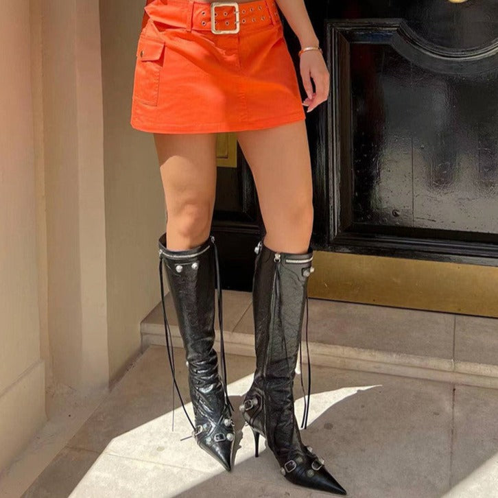 KENNA POINTED TOE HIGH BOOTS