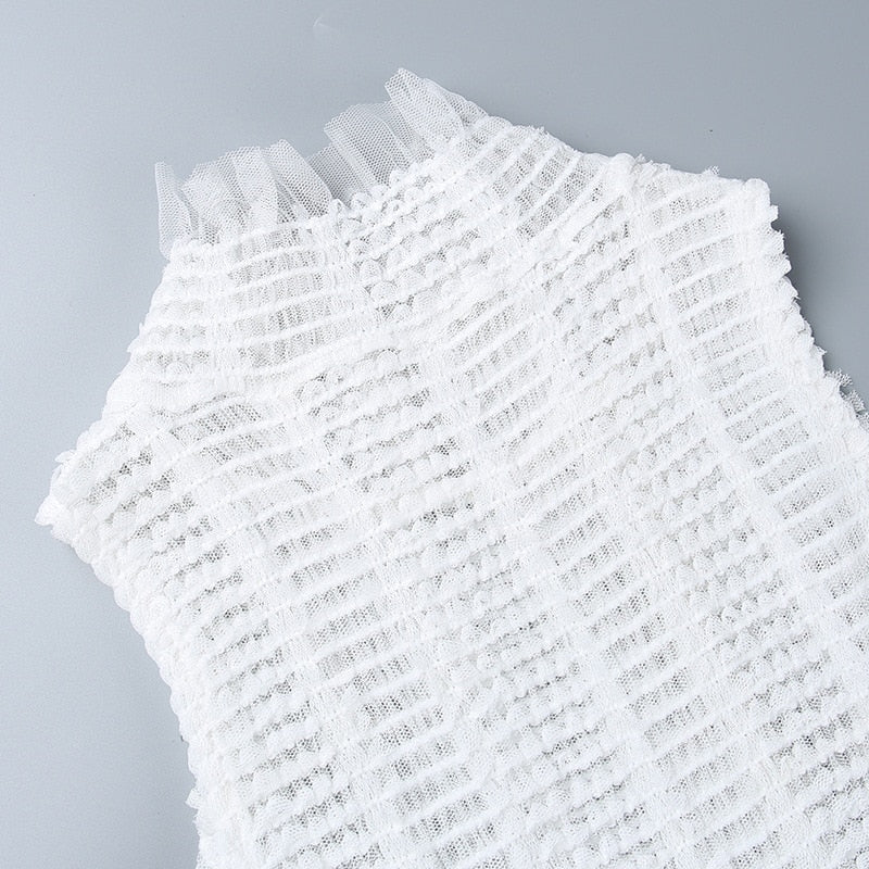 ADELINE SLEEVELESS MESH MINI DRESS