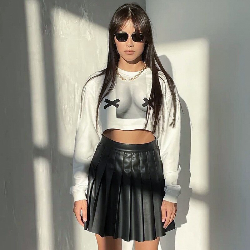 CASSIDY LONG SLEEVE PRINTED SWEATSHIRT