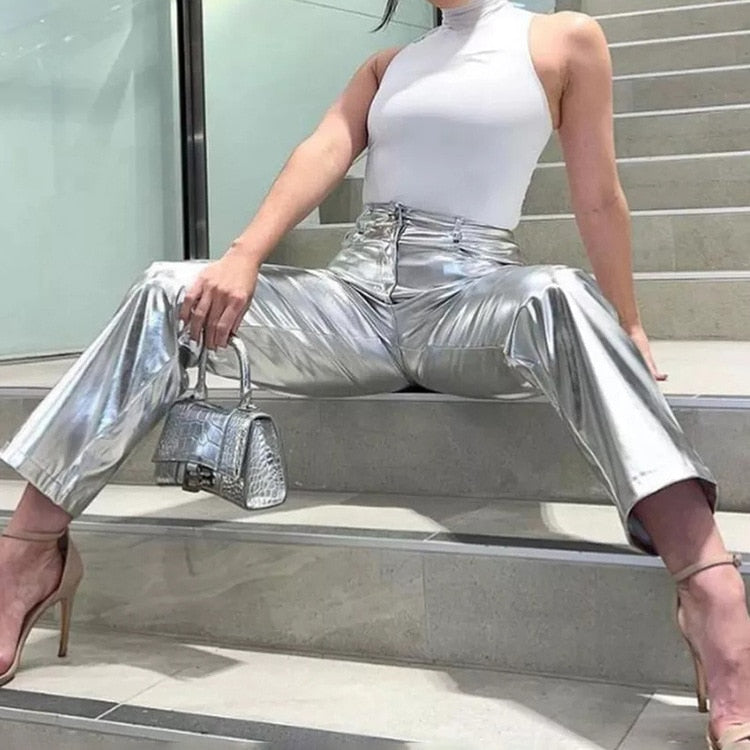 JOANNA SILVER PANTS