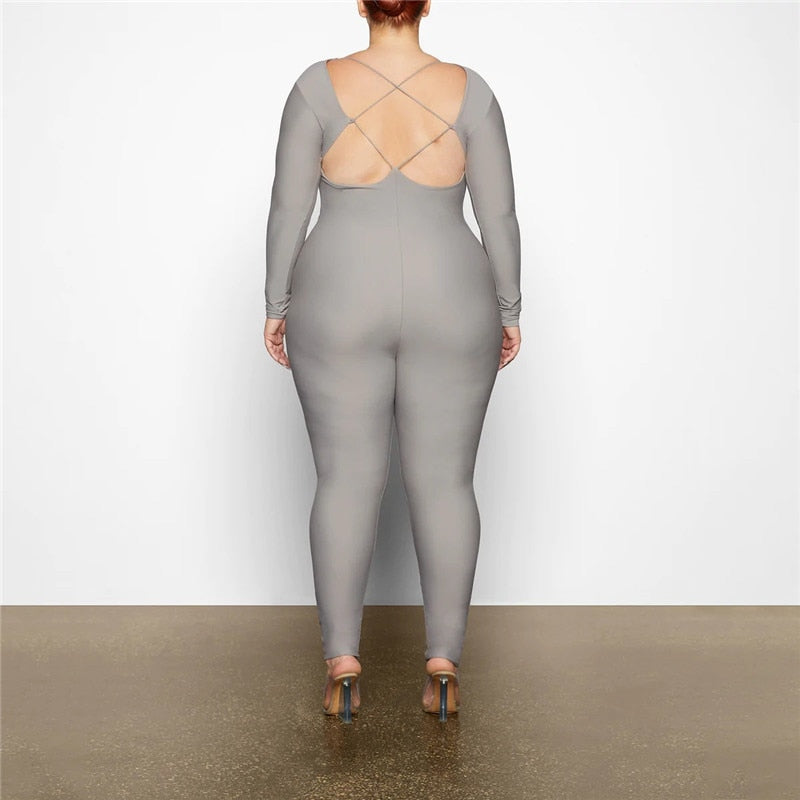 MALIYAH HOLLOW OUT BACKLESS JUMPSUIT