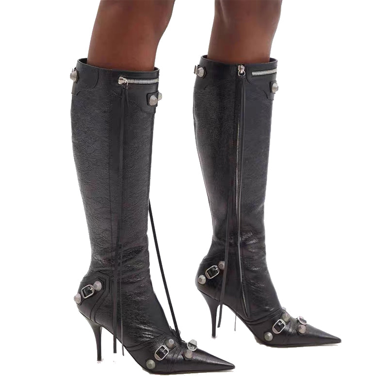 KENNA POINTED TOE HIGH BOOTS