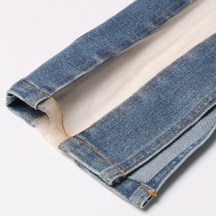 DAVINA MESH HIGH WAIST JEANS
