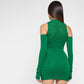 ARIELLE LONG SLEEVE KNITTED MINI DRESS
