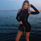 ARIELLE LONG SLEEVE KNITTED MINI DRESS