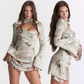 LEAH FLARED SLEEVE HOLLOW OUT MINI DRESS