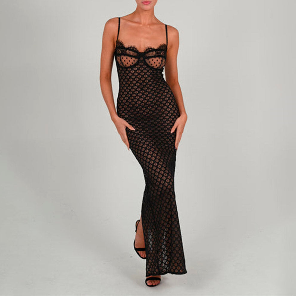 KATALEYA STRAP LACE UP BACKLESS MAXI and MINI DRESS