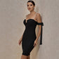 ELIANNA BLACK PEARS MIDI DRESS