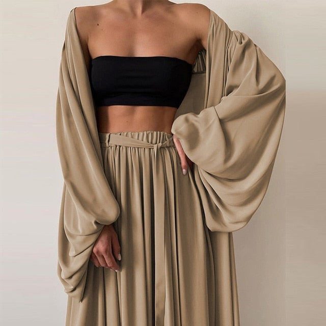 KAYLEE LONG SLEEVE and MAXI PANTS 2 PIECES SET