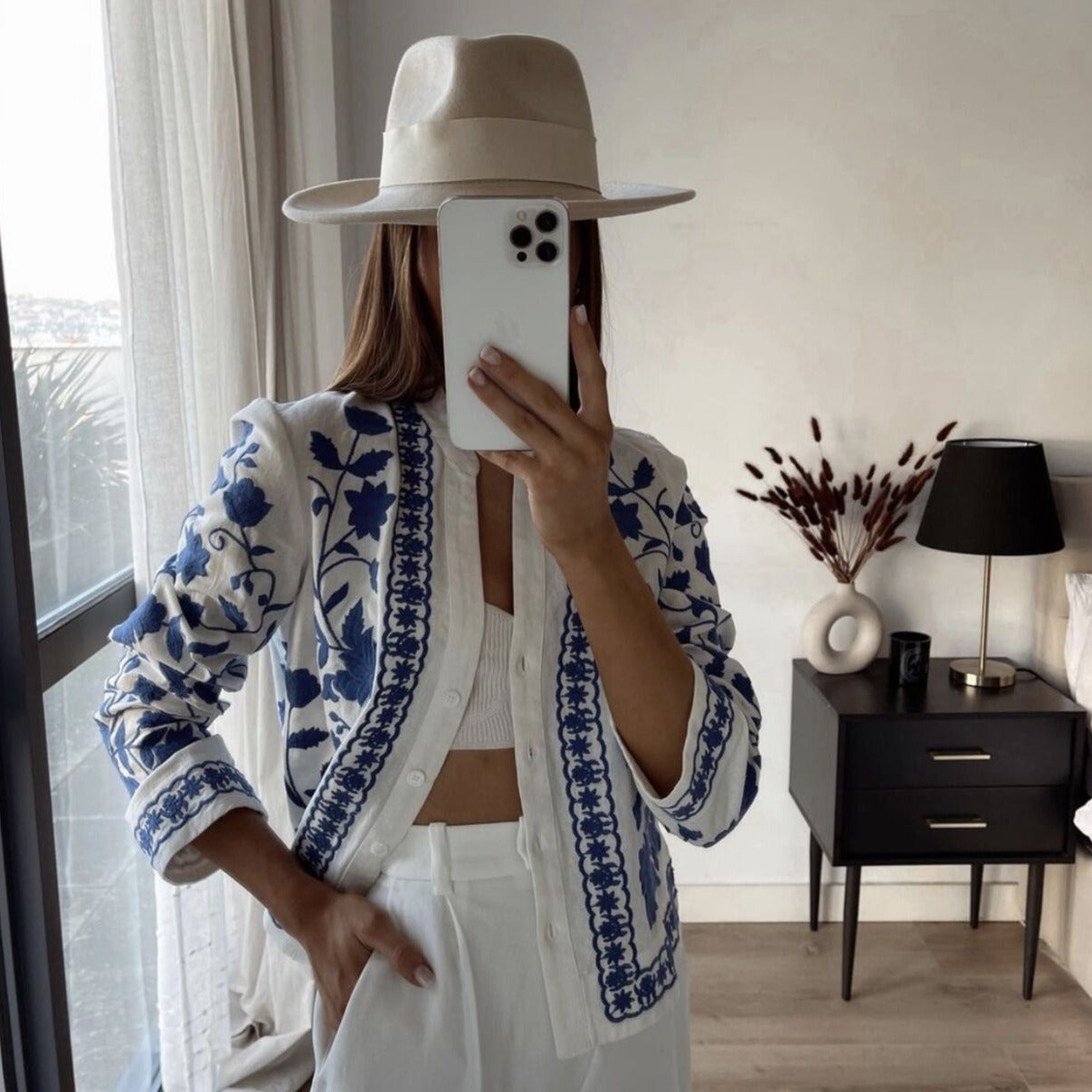 DANIELLA EMBROIDERED CARDIGAN