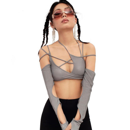 AILA CUP OUT CROP TOP