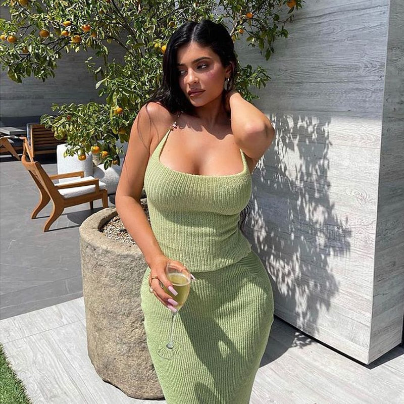 KYLIE MAXI SKIRT and TOP 2 PIECE SET