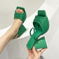 ANNIKA TRIANGLE HIGH HEEL SANDALS