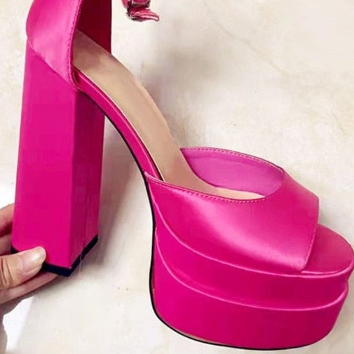RAYNA HIGH HEEL SANDALS with PLATFORM