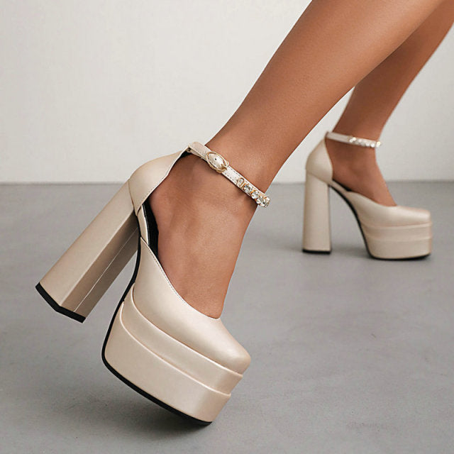 RAYNA HIGH HEEL SANDALS with PLATFORM