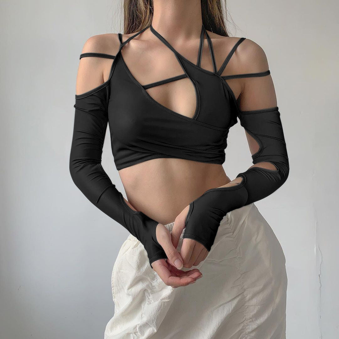 AILA CUP OUT CROP TOP
